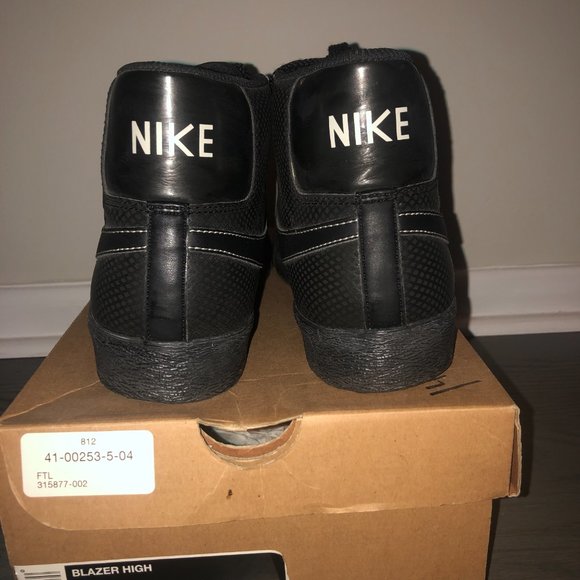 NIB Nike Blazer High Black/Black-Granite 315877-002 Men’s Sz 8.5 main image 5